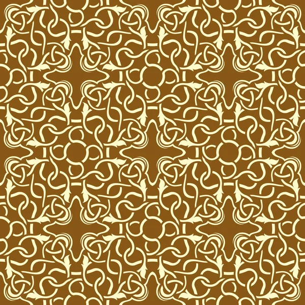 Brown motif de papier peint sans couture — Image vectorielle