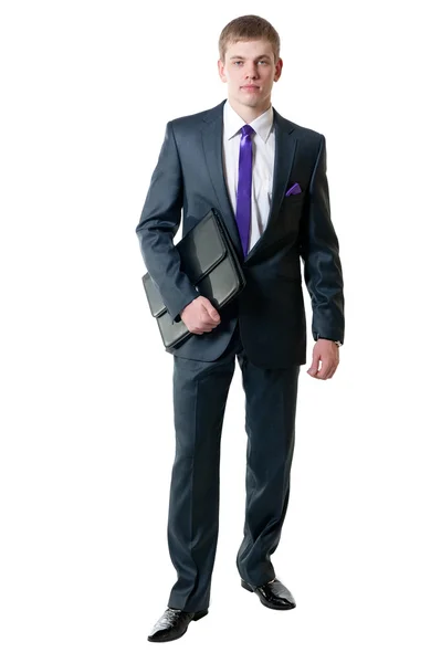 El joven hombre de negocios en traje —  Fotos de Stock