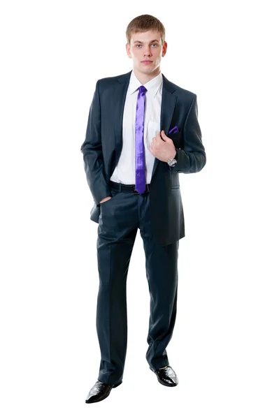 スーツを着た青年実業家 — ストック写真
