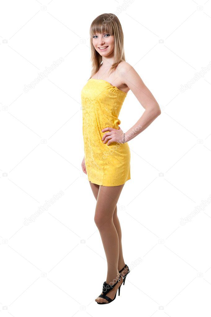Girl in yellow dress