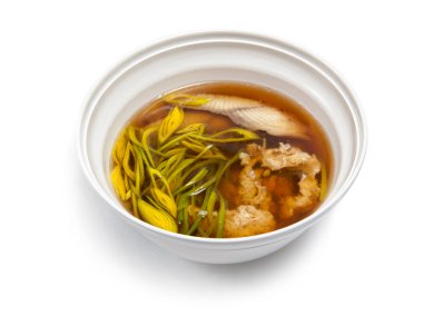 Soup with an eel clipart