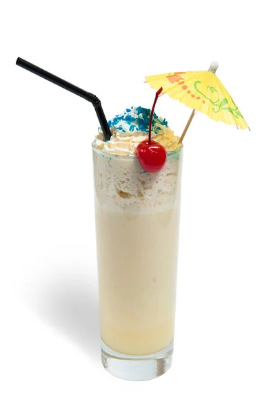 Milkshake i ett glas — Stockfoto