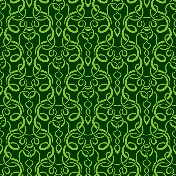 Vert motif de papier peint sans couture — Image vectorielle
