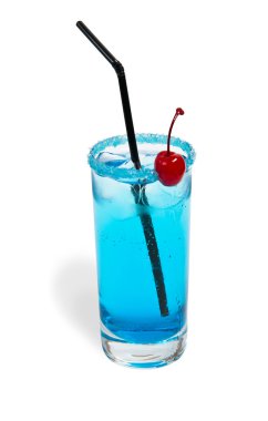 Cocktail blue lagoon clipart