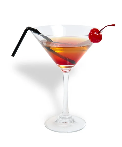 Cocktail of brandy and juice — Stock Photo, Image