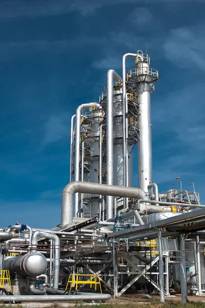 Weergave verwerking gasfabriek. — Stockfoto