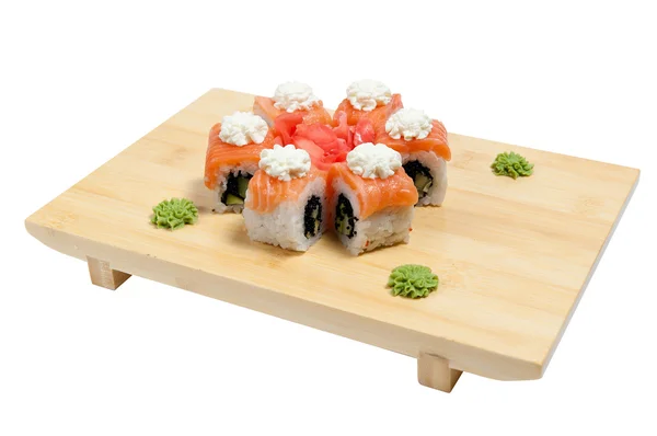 Sushi fa állványon — Stock Fotó