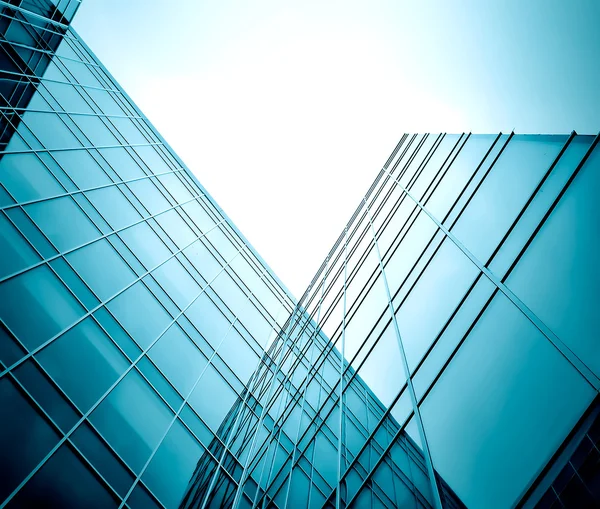 Vista moderna de rascacielos de cristal — Foto de Stock