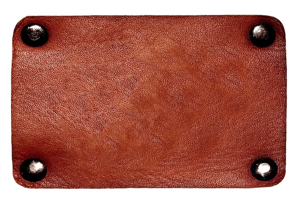 Тканина з коричневих шкіряних джинсів ізольовані — стокове фото