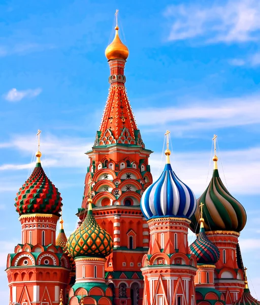 Catedral de Basilio el Bendito en la Plaza Roja Moscú Rusia —  Fotos de Stock