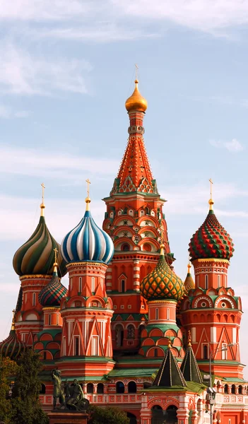 Domkyrkan av Vasilij den välsignade på Röda torget Moskva Ryssland — Stockfoto