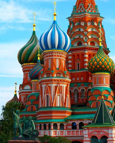 Catedral de Basilio el Bendito en la Plaza Roja Moscú Rusia —  Fotos de Stock