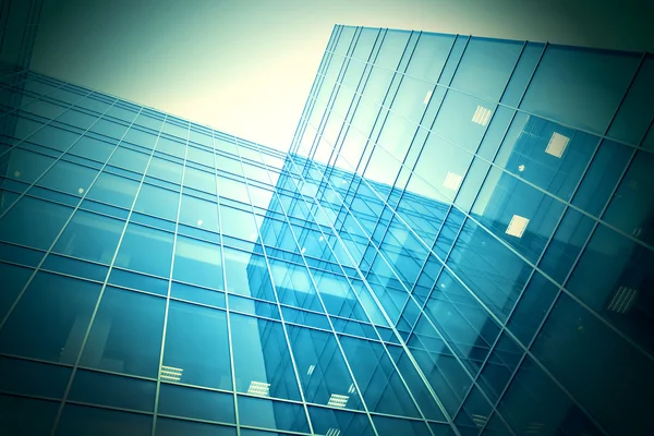 Modern glass business center — Stock Photo, Image