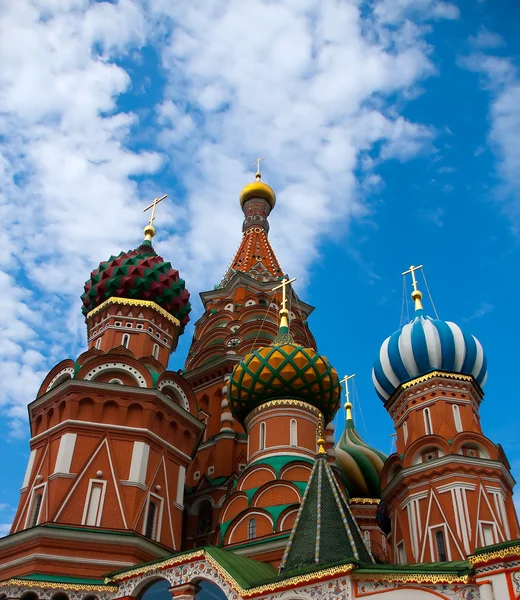 Basilikum-Kathedrale, Roter Platz, Moskau, Russland — Stockfoto