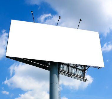 Empty blank billboard clipart