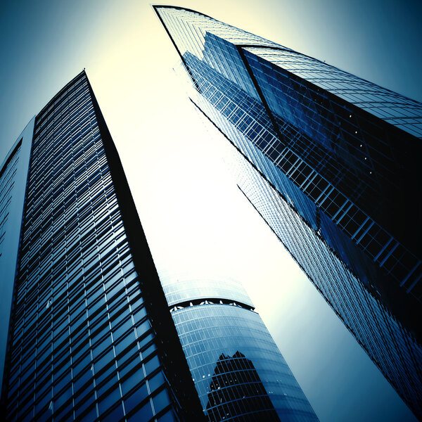 Modern glass business center