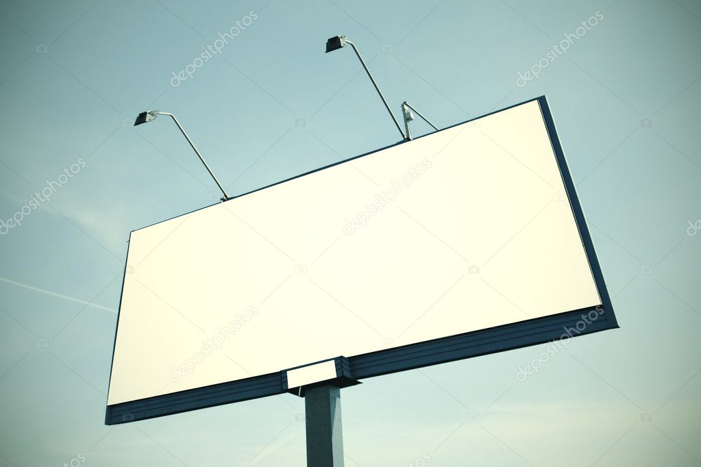 Huge billboard with clear space