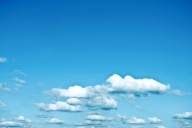 Beautiful blue-sky with clouds clipart