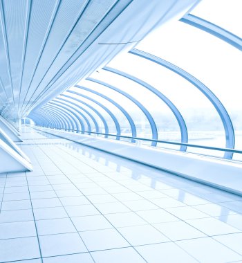 Vanishing transparent hallway clipart