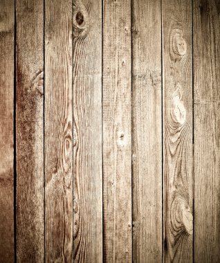 Old wooden planks of fence