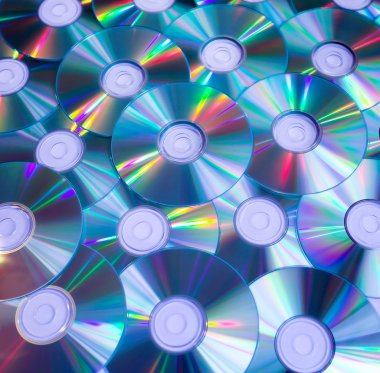 Background of compact discs clipart