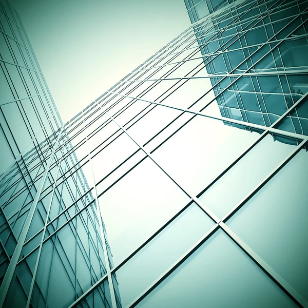 Modern üveg felhőkarcoló perspektivikus nézet — Stock Fotó