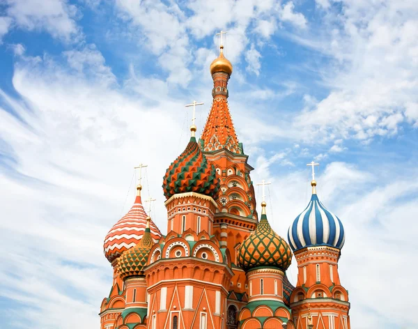 Cathedral of Vasily the Blessed on Red Square Moscow Russia — Stock Photo, Image
