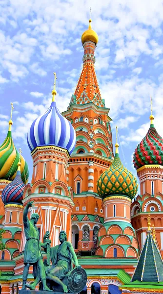 stock image Saint Basil's cathedral, Moscow, Russia