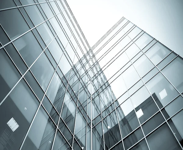 Vista prospettica di grattacieli grattacieli a grattacieli in vetro — Foto Stock