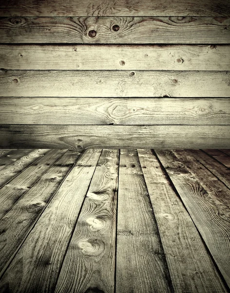 Гранж деревянный интерьер — стоковое фото