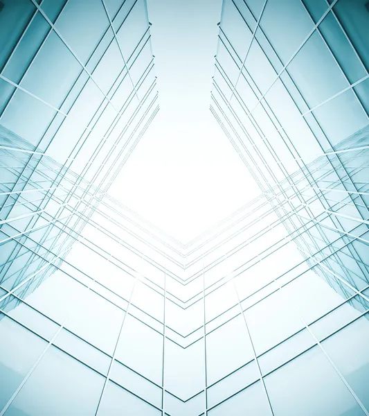 Abstract illustration of glass frame building skyscrapers — Stock Photo, Image