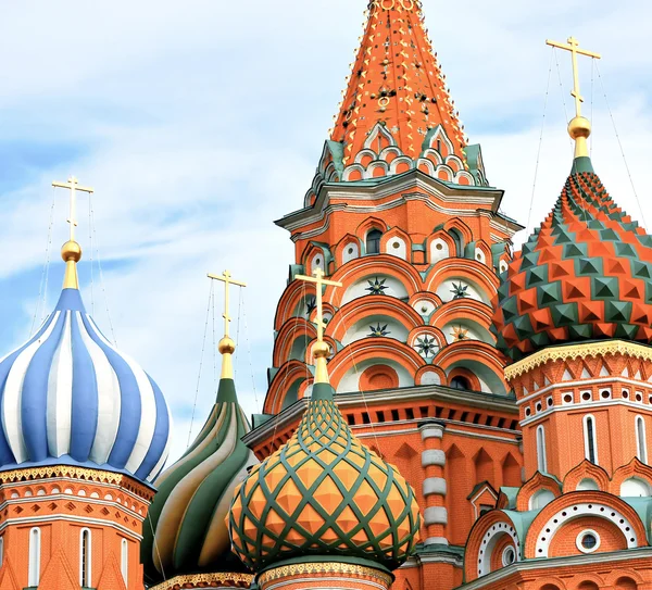 赤の広場、モスクワ、ロシアでヴァシリー ・祝福の大聖堂 — ストック写真