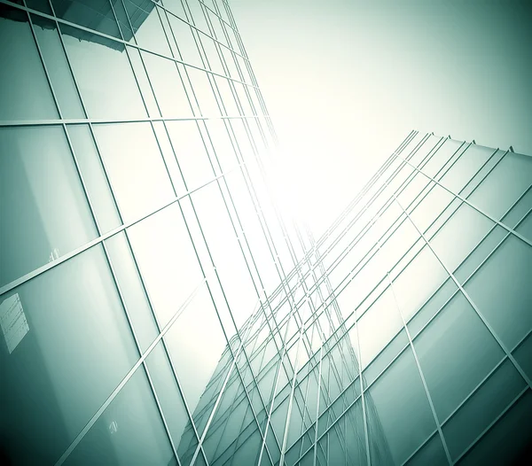 Vista de la perspectiva del edificio de vidrio —  Fotos de Stock