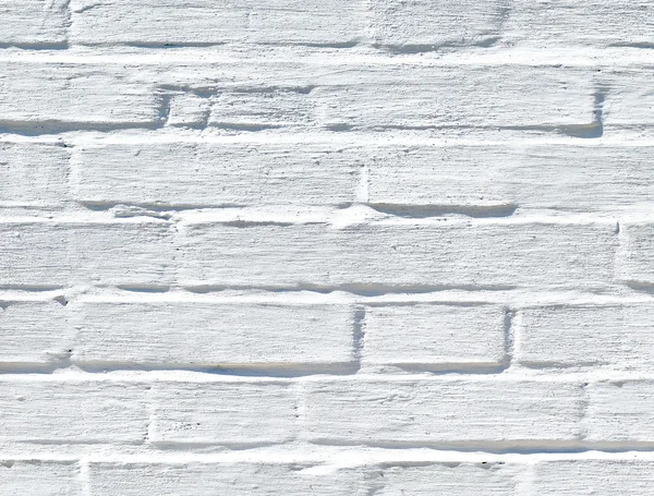 Bílá cihlová stěna textura — Stock fotografie