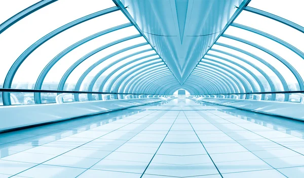 Symmetrische moderne hal binnen luchthaven — Stockfoto