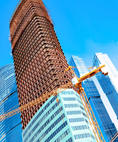Construction of multistory building — Stock Photo, Image