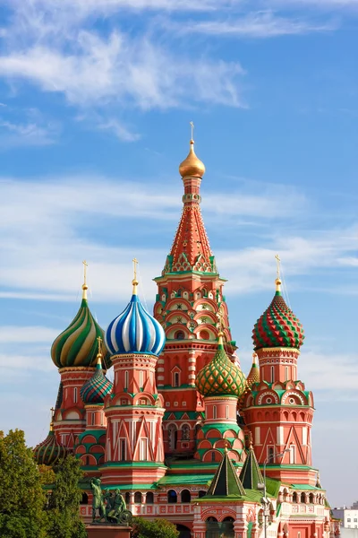 Domkyrkan av Vasilij den välsignade i Moskva — Stockfoto