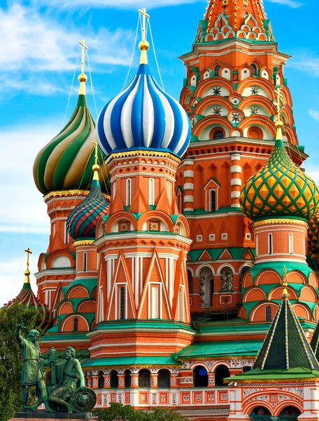 Vasilijkatedralen Velsignet på Den røde plass Moskva Russland – stockfoto