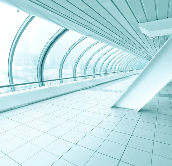 Blue transparent hallway — Stock Photo, Image