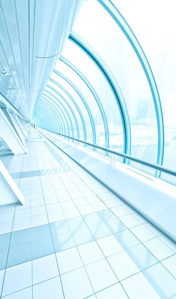 Vanishing transparent hallway — Stock Photo, Image
