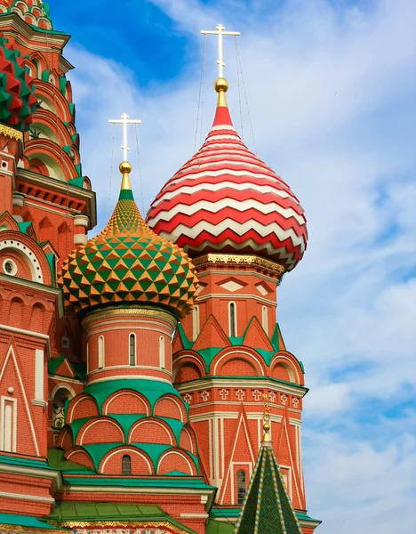 St. Kızıl Meydan 'daki Basil Katedrali, Moskova, Rusya — Stok fotoğraf