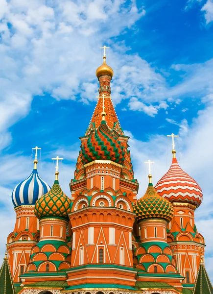 Catedral de Basilio el Bendito en la Plaza Roja Moscú Rusia — Foto de Stock