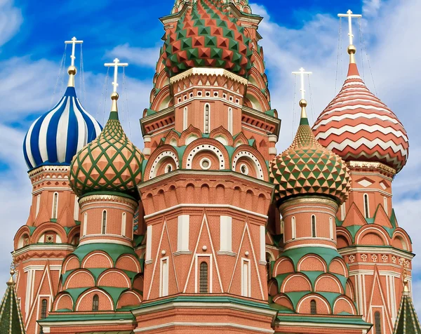 Kızıl Meydan Moskova Rusya Vasili mübarek Katedrali — Stok fotoğraf