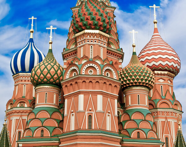 Cathedral of Vasily the Blessed on Red Square Moscow Russia