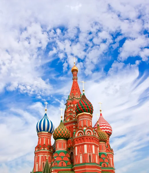 Cathédrale de Vassili le Bienheureux sur la Place Rouge Moscou Russie — Photo