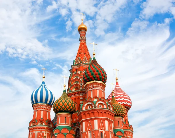 Vaszilij az áldott katedrális, a Vörös tér Moszkva, Oroszország — Stock Fotó