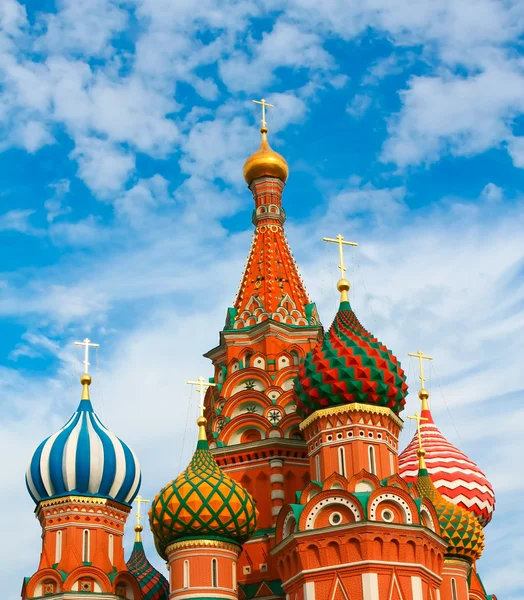 St. Catedral de Basílio na Praça Vermelha em Moscou, Rússia — Fotografia de Stock