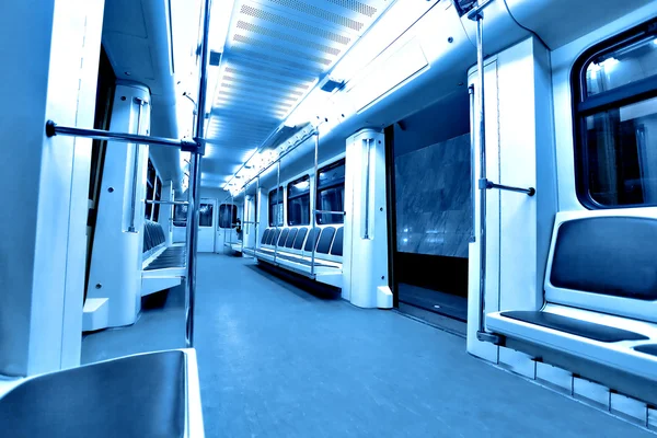 Inside modern train — Stock Photo, Image