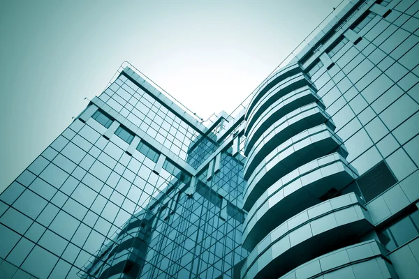 現代ガラス建築摩天楼の織り目加工のペイン — ストック写真