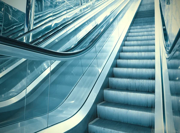 Moving empty business escalator — Stock Photo, Image